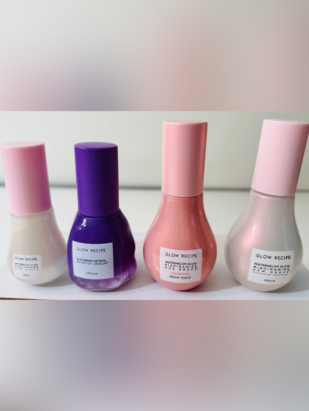 GLOW RECIPE - SET OF 3 WATERMELON GLOW & BLACKBERRY RETINOL. RETAIL 153.00